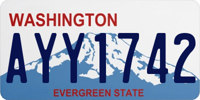 WA license plate AYY1742