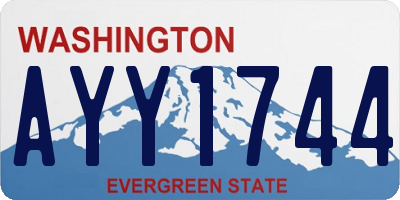 WA license plate AYY1744