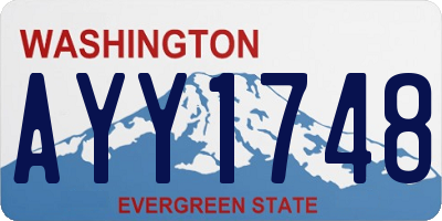 WA license plate AYY1748