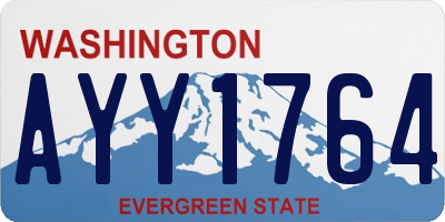 WA license plate AYY1764