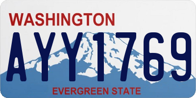 WA license plate AYY1769