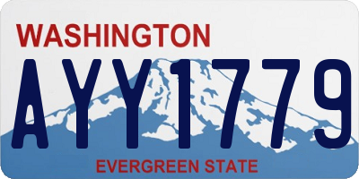 WA license plate AYY1779