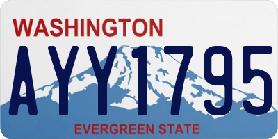 WA license plate AYY1795