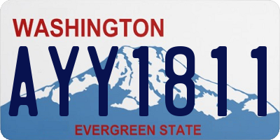 WA license plate AYY1811