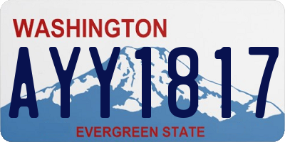 WA license plate AYY1817