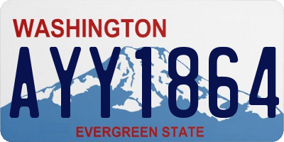 WA license plate AYY1864