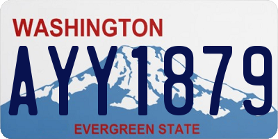 WA license plate AYY1879