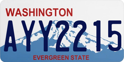 WA license plate AYY2215