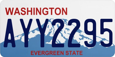 WA license plate AYY2295