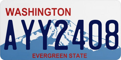 WA license plate AYY2408