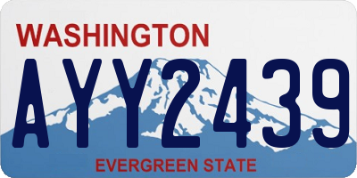 WA license plate AYY2439