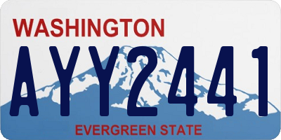 WA license plate AYY2441