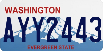 WA license plate AYY2443