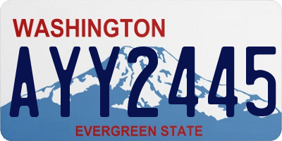 WA license plate AYY2445