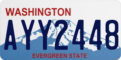 WA license plate AYY2448