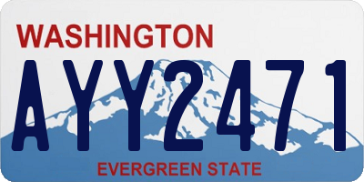 WA license plate AYY2471