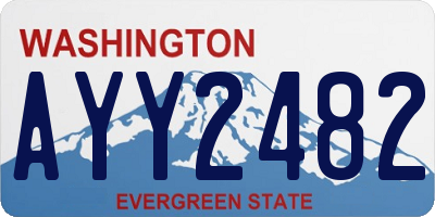 WA license plate AYY2482