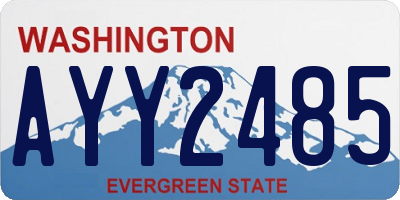 WA license plate AYY2485