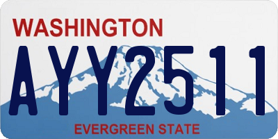 WA license plate AYY2511