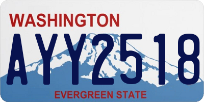 WA license plate AYY2518