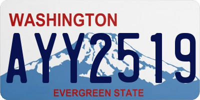 WA license plate AYY2519