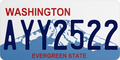 WA license plate AYY2522