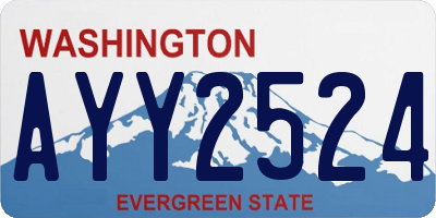 WA license plate AYY2524