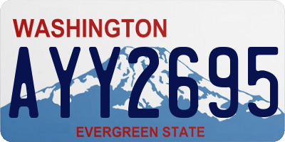 WA license plate AYY2695