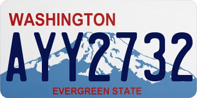 WA license plate AYY2732