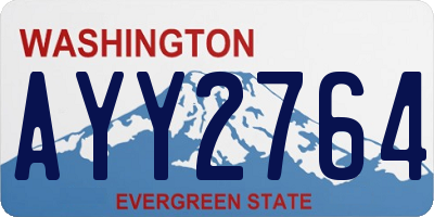 WA license plate AYY2764