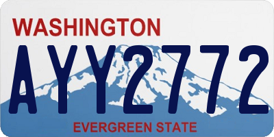 WA license plate AYY2772