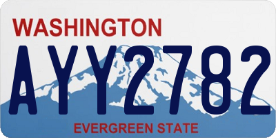 WA license plate AYY2782