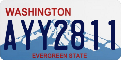 WA license plate AYY2811