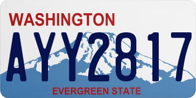 WA license plate AYY2817