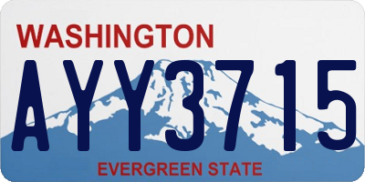 WA license plate AYY3715