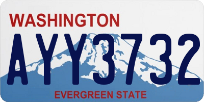 WA license plate AYY3732