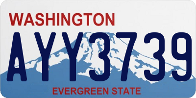 WA license plate AYY3739