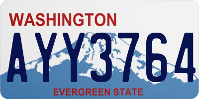 WA license plate AYY3764