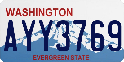 WA license plate AYY3769