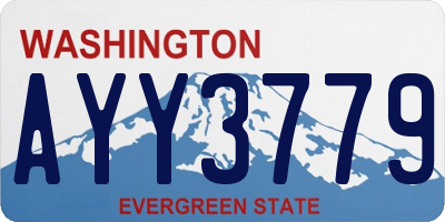 WA license plate AYY3779