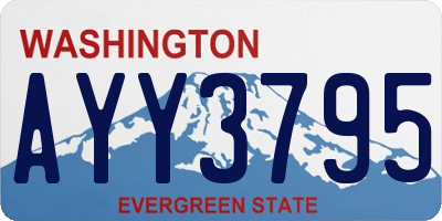 WA license plate AYY3795