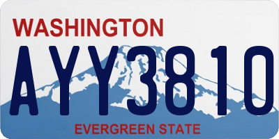 WA license plate AYY3810