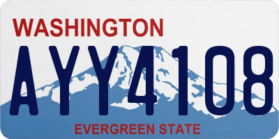 WA license plate AYY4108