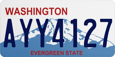 WA license plate AYY4127