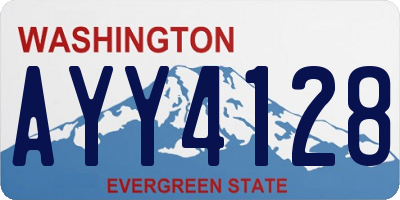 WA license plate AYY4128