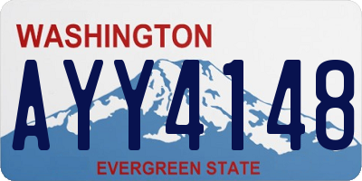 WA license plate AYY4148