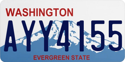 WA license plate AYY4155