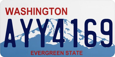 WA license plate AYY4169