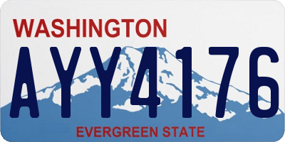 WA license plate AYY4176