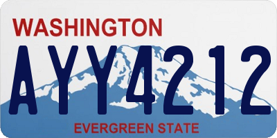 WA license plate AYY4212